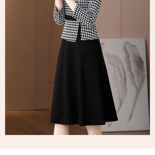 SET CHÂN VÁY ÁO PEPLUM HỌA TIẾT – DT1703