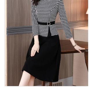 SET CHÂN VÁY ÁO PEPLUM HỌA TIẾT – DT1703