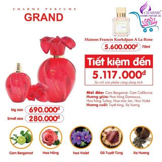 NƯỚC HOA NỮ CHARME GRAND 10ml