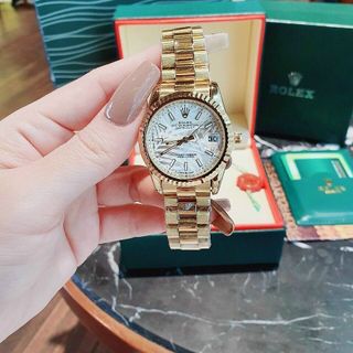 ĐỒNG HỒ ROLLEX MẶT SỐ GẠCH NEW NỮ