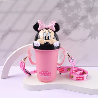 Bình uống nước tay cầm Disney bằng nhựa cho bé