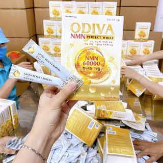 Bột uống trắng da mờ nám ODIVA giảm tàn nhang trẻ hóa da chống lão hóa hộp 30 gói