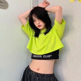 Áo crtop thun trơn