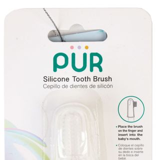 Dụng cụ chải răng nướu cho bé bằng silicone Pur