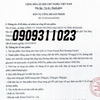 Kẹo Hồng Sâm vitamin Hàn Quốc loại ít đường - 200g/gói