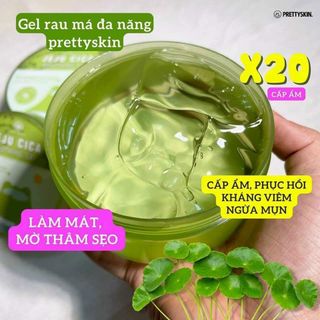 Gel Dưỡng Đa Năng Rau Má Jeju Cica Soothing Gel PrettySkin 300ml – Hàn Quốc
