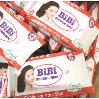 Khăn giấy ướt bỏ túi Teen BiBi Phương Nam tiện lợi gói 20 tờ (1 thùng x 120 gói)