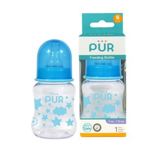 BÌNH SỮA CỔ THƯỜNG THÂN THON CÓ EO PUR 70ML