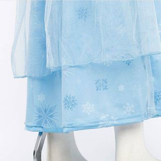 Váy mặc nhà Elsa (tay ngắn) kèm băng đô cho bé