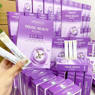Bột uống trắng da collagen young beauty mờ nám giảm tàn nhanh chống lão hóa da
