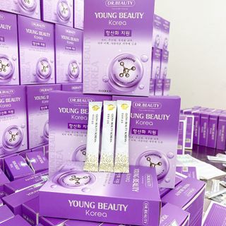 Bột uống trắng da collagen young beauty mờ nám giảm tàn nhanh chống lão hóa da