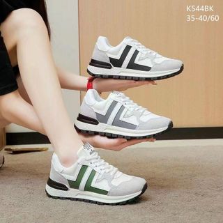 Giày thể thao nữ chất da mềm êm chân K543