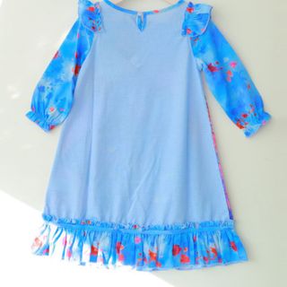 Váy mặc nhà Frozen Xanh - Disney (tay dài) cho bé kèm băng đô