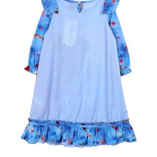 Váy mặc nhà Frozen Xanh - Disney (tay dài) cho bé kèm băng đô