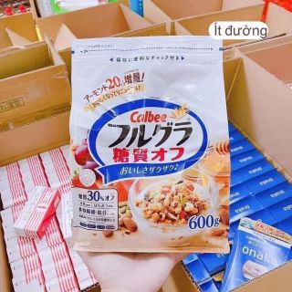 NGŨ CỐC CALBEE NHẬT MẪU TRẮNG ÍT ĐƯỜNG 600G