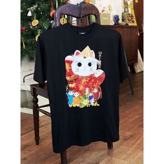 ÁO THUN TẾT - MÈO THẦN TÀI VIỆT - Áo handmade Nam Nữ Unisex - Áo trẻ em cho Bé và Gia Đình - Áo Thun Tết Bigsize cotton