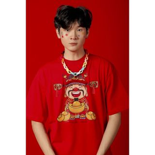 ÁO THUN TẾT - THẦN TÀI - Áo handmade Nam Nữ Unisex - Áo trẻ em cho Bé và Gia Đình - Áo Bigsize - UNIS3X