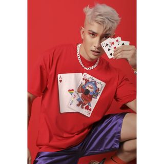 ÁO THUN TẾT - ÁO LÁ BÀI - BLACKJACK - handmade - Nam Nữ Unisex - Áo Bigsize - UNIS3X