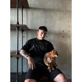 Áo thun unisex đính kết 3D nổi cotton 2 chiều áo phom rộng bigsize áo thun nam nữ handmade local brand