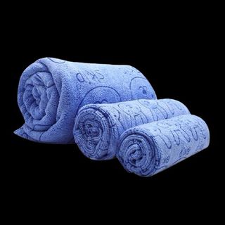 Set 3 Khăn Cotton Kiba Thái Lan 3 Kích Cỡ Họa Tiết Hình Thú Siêu Mềm Mịn Thấm Hút Nhanh