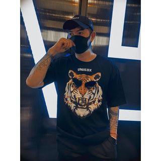 Áo Thun unisex in hình Cọp đính kết 3D nổi cotton 2 chiều áo phom rộng bigsize áo thun nam nữ handmade local brand