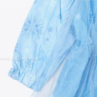 Váy mặc nhà Elsa (tay dài) kèm băng đô cho bé