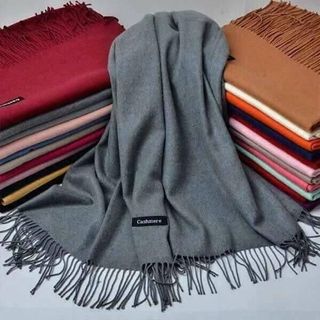 Khăn choàng quàng cổ giữ ấm chống lạnh thời trang nam nữ mùa đông Cashmere Chất Len Dệt Mịn rộng 67cm sang trọng giá sỉ