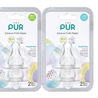 VỈ 2 NÚM TI PROFLO CHO BÌNH CỔ THƯỜNG PUR ADVANCED