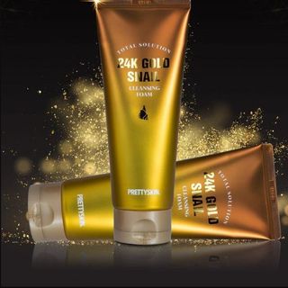 SỮA RỬA MẶT ỐC SÊN VÀNG PRETTY SKIN TOTAL SOLUTION 24K GOLD SNAIL CLEANSING FOAM 150ML giá sỉ