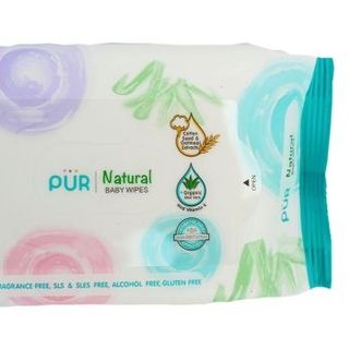 Khăn giấy ướt cho bé sơ sinh chiết xuất nha đam Organic Pur Natural (20miếng/gói) giá sỉ