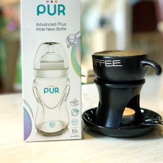 Bình sữa cổ rộng Pur Advanced Plus núm mềm 250ml