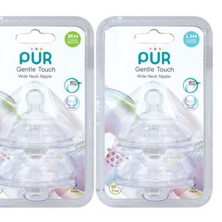 VỈ 2 NÚM TI CHO BÌNH CỔ RỘNG PUR ADVANCED PLUS