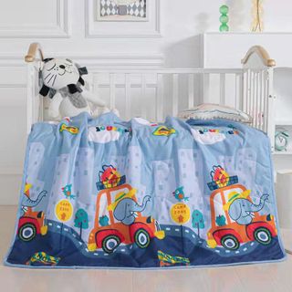Chăn mền trẻ em cotton đũi mềm thoáng mát 1mx1m5 (Hàng loại 1), mỏng cho bé đi học, ngủ máy lạnh