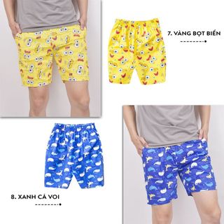 Quần đùi nam cartoon mặc nhà Litaia Quần short đi biển thoải mái