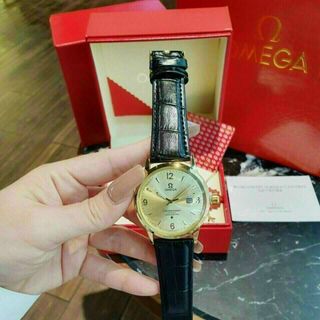 ĐỒNG HỒ OMEGA DÂY DA ĐEN NAM HOT HOT