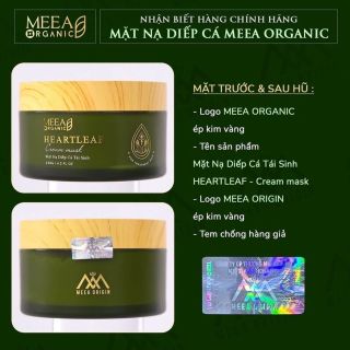 MẶT NẠ DIẾP CÁ MEEA ORGANIC