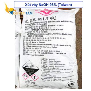 Xút vảy Đài Loan NaOH 98% - Caustic Soda Flake giá sỉ