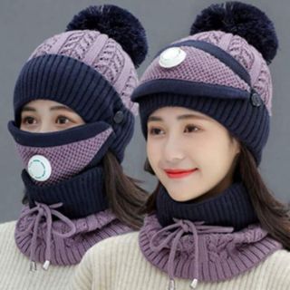 Mũ Len khẩu trang nữ