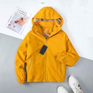Áo gió lót lông chống nước lông màu nâu cao cấp