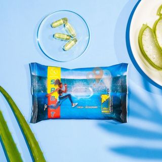 '[Khăn ướt khử mùi bằng công nghệ Enzyme] Khăn ướt EK EnzymeKlean Sport ( Thể thao) - 1 Hộp ( 20 Bịch)