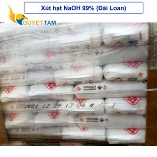 Xút hạt Đài Loan NaOH 99%, Sodium hydroxide, 25kg/bao