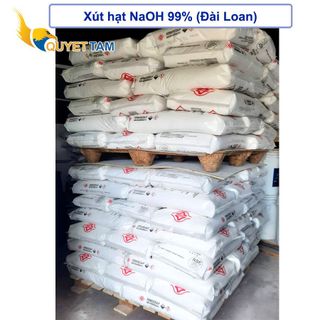 Xút hạt Đài Loan NaOH 99%, Sodium hydroxide, 25kg/bao giá sỉ