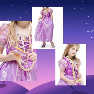 Trang phục hóa trang công chúa tóc mây Rapunzel