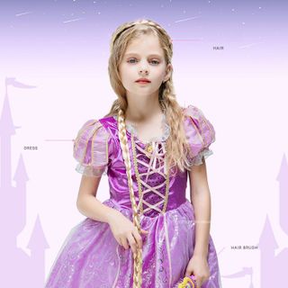 Trang phục hóa trang công chúa tóc mây Rapunzel giá sỉ