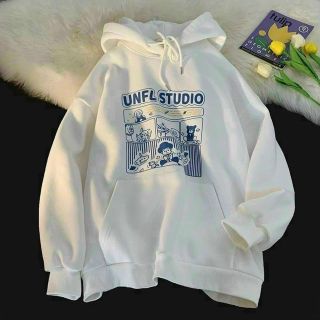 Áo hoodie chất thun nỉ in chữ UNFL STUDIO form dưới 70kg giá sỉ