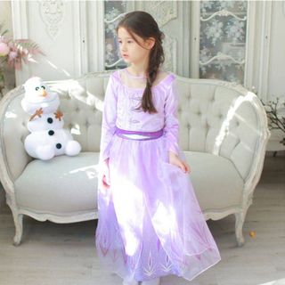 Trang phục hóa trang Frozen 2 - Elsa tím đi kèm bộ phụ kiện