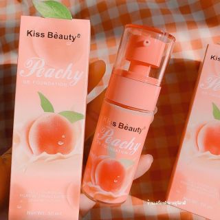Kem nền Che khuyết điểm Kiss Beauty Peachy, sỉ 40k/chai thủy tinh 50ml