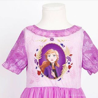 Váy mặc nhà Anna - Disney (tay dài) cho bé kèm băng đô