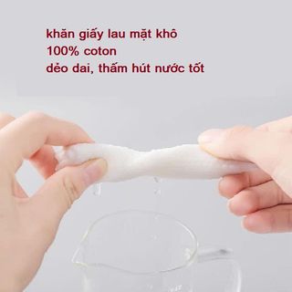 Khăn lau mặt khô Animerry dùng 1 lần, cotton cao cấp tự nhiên, cuộn khăn mặt khô tẩy trang đa năng - khăn lau trái đào giá sỉ