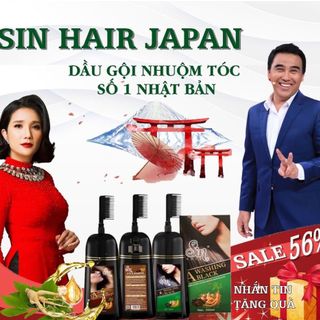 Dầu Gội Phủ Bạc Sin Hair - Thương Hiệu Số 1 Nhật Bản